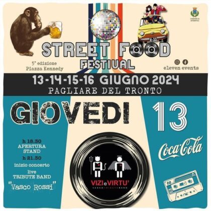 Street Food Festival a Spinetoli dal 13 al 16 giugno 2024