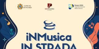 Locandina di "iNMusica in Strada" dal 5 al 7 luglio aPesaro