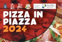 locandina descrittiva di Pizza in Piazza nella Pista Polivalente a San Lorenzo in Campo