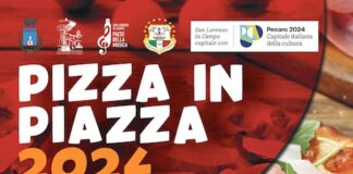 locandina descrittiva di Pizza in Piazza nella Pista Polivalente a San Lorenzo in Campo