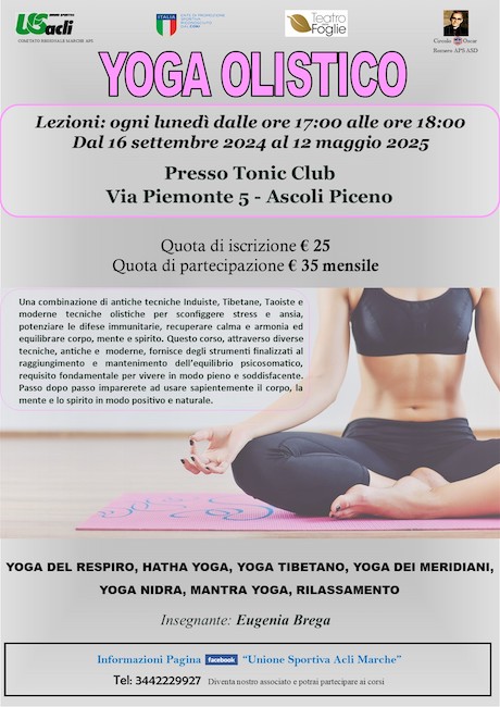 locandina corsi Yoga Olistico