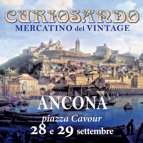 Locandina di Curiosando mercatino Vintage Ancona