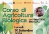 locandina del Corso di Agricoltura Biologica a macerata