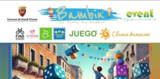 Locandina di Bambin il Festival dei Bambini ad Ascoli con giochi e tanto divertimento