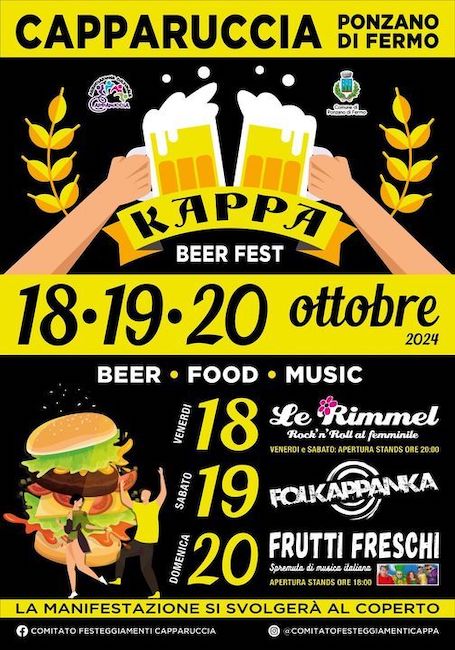 locandina di Kappa Beer Fest a Capparuccia di Ponzano di Fermo