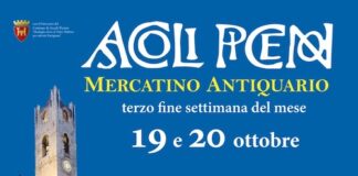 locandina del Mercatino Antiquario ad Ascoli Piceno